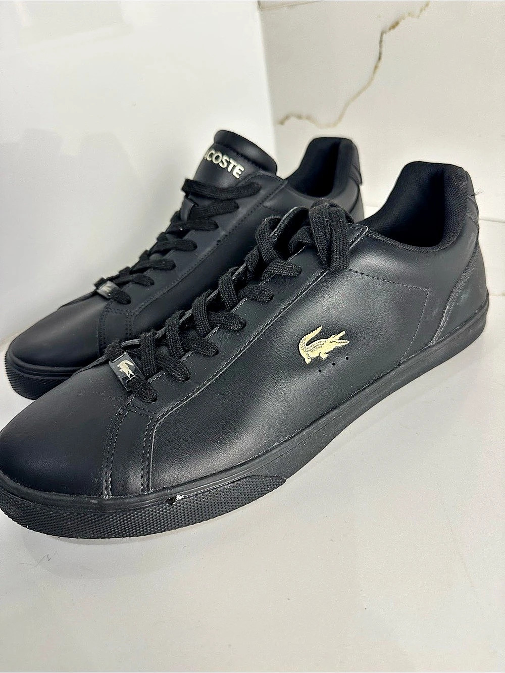 Lacoste Graduate Triple Black Sneakers size 10.5